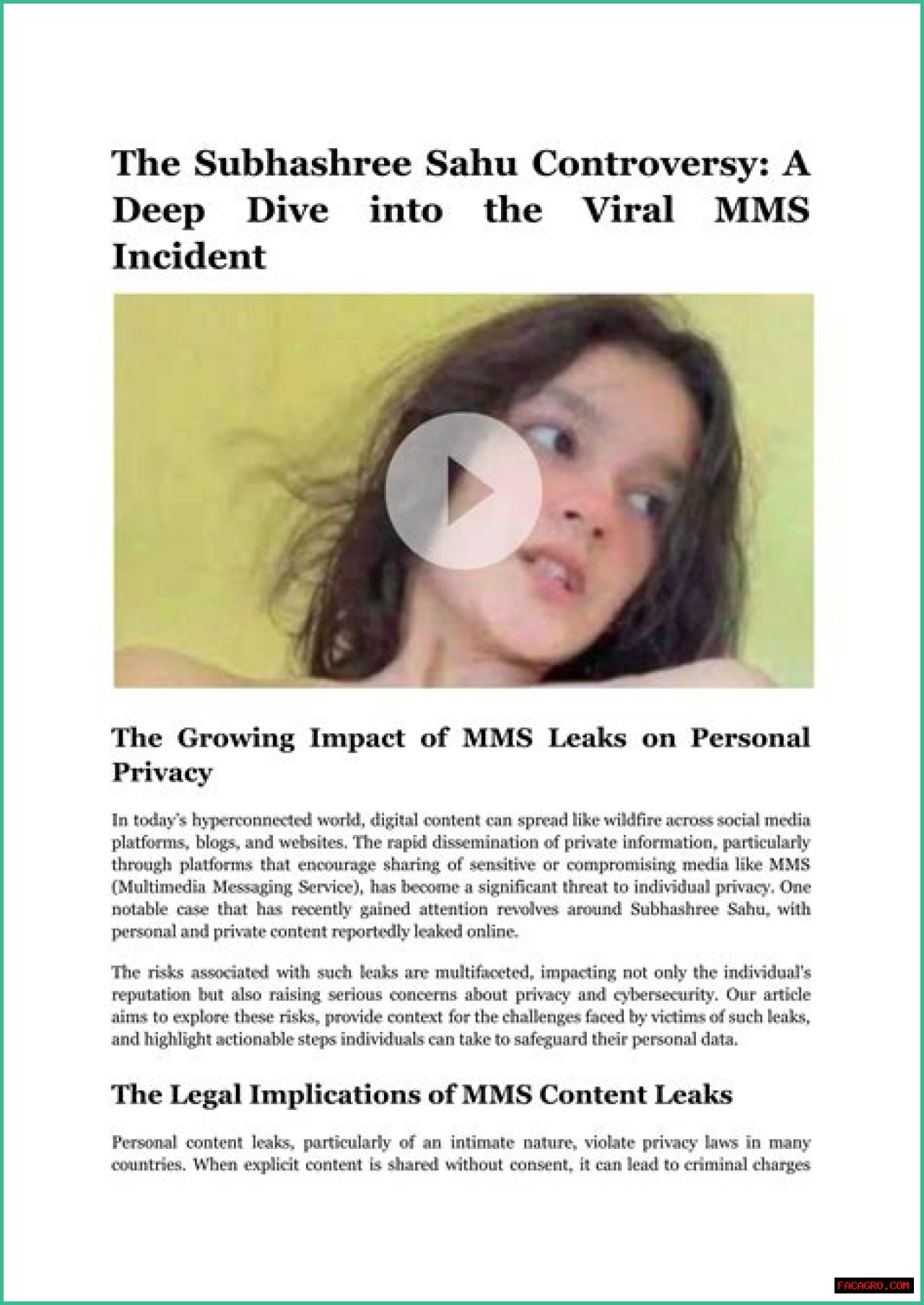 Subhashree MMS Video: The Truth Behind The Controversy